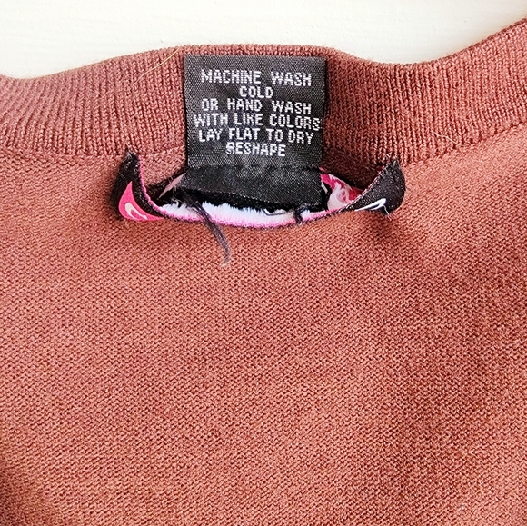 Sweater Dress Rich Brown Juniors XL - Picture 3 of 4